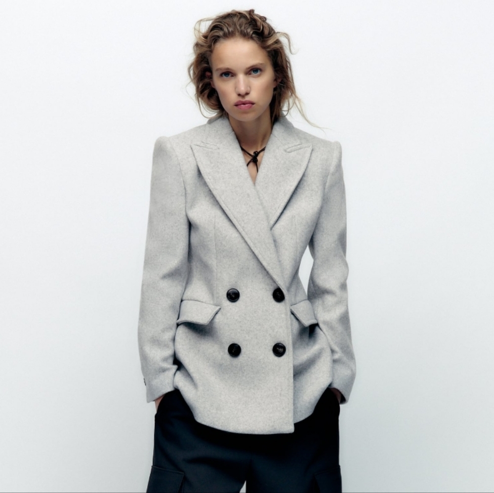 BNWT! Zara tailored Double-breasted blazer